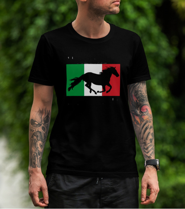 Save A Stallion Ride An Italian Italy Flag Stallion T-Shirt