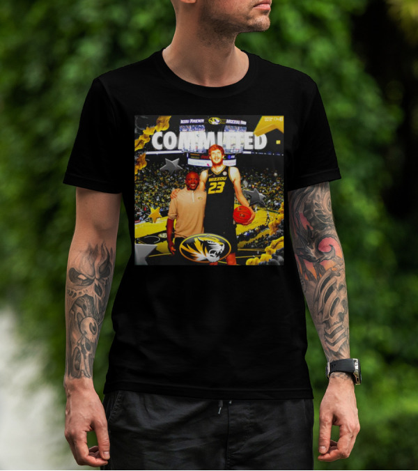 Connor Vanover Mizzou Arena Basketball Commitment With Tigers T-Shirt
