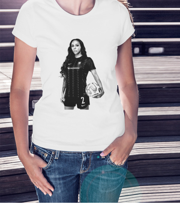 League Sydney Leroux 2 DoorDash Soccer T-Shirt
