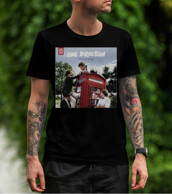 One Direction Take Me Home Red Telephone Booth Scene T-Shirt