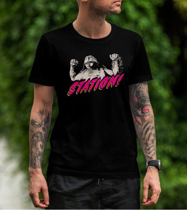 Station Bill And Ted's Bogus Journey Retro Monster T-Shirt