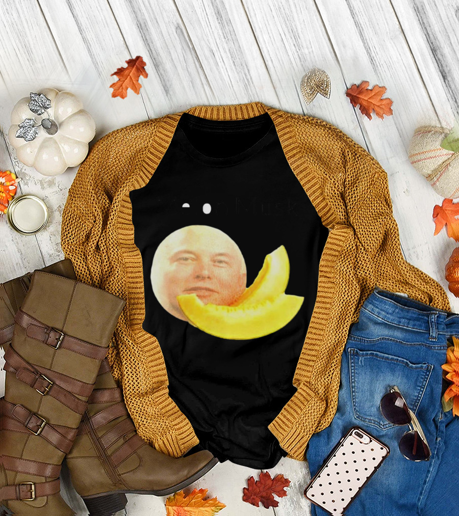Melon Musk Canary Musk face with Melon Slice T-Shirt