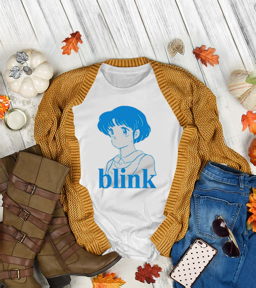 Blink Anime Girl Blue T-Shirt