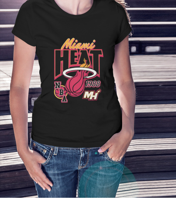 Miami Heat 1988 NBA MH Vintage Retro T-Shirt
