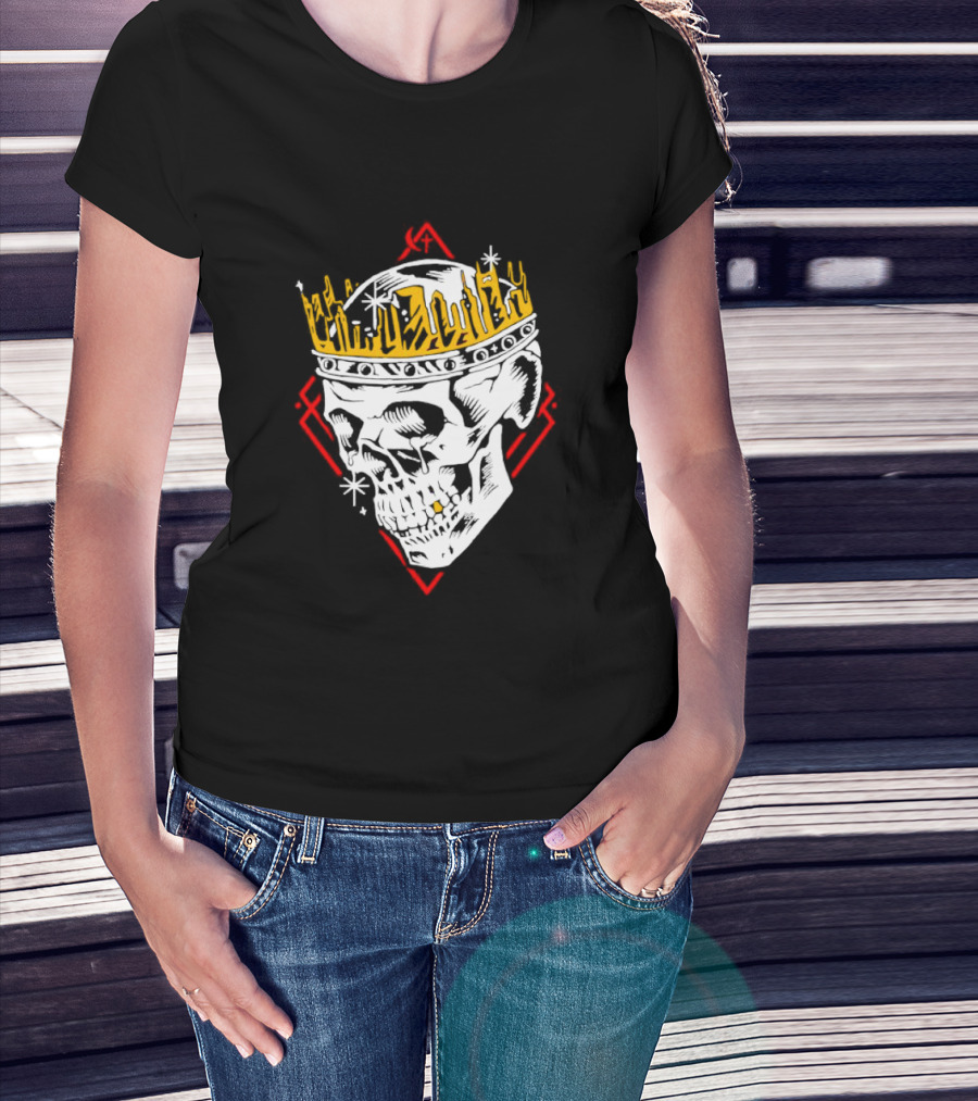 Jelly Roll Skull King Crown Red Diamond T-Shirt