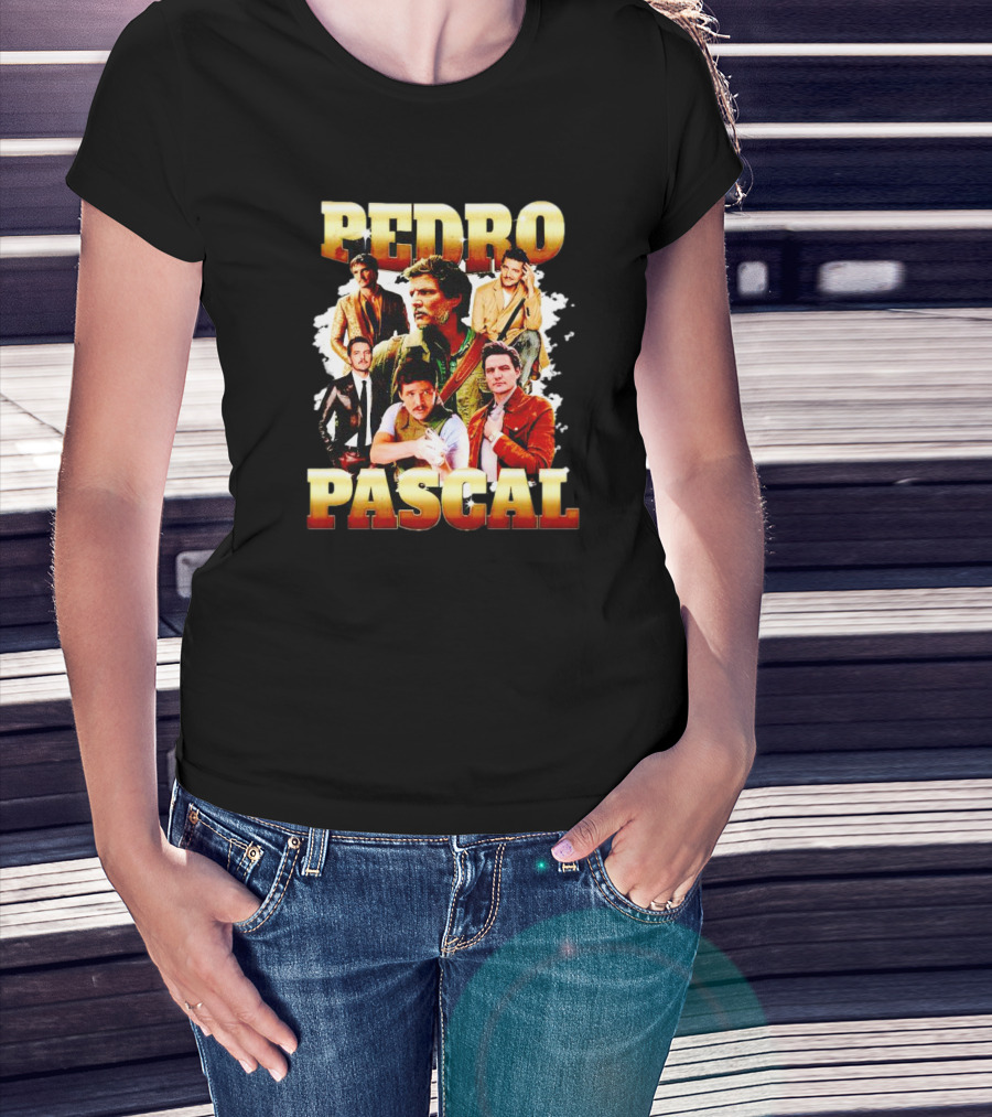 Pedro Pascal Picture Collage T-Shirt