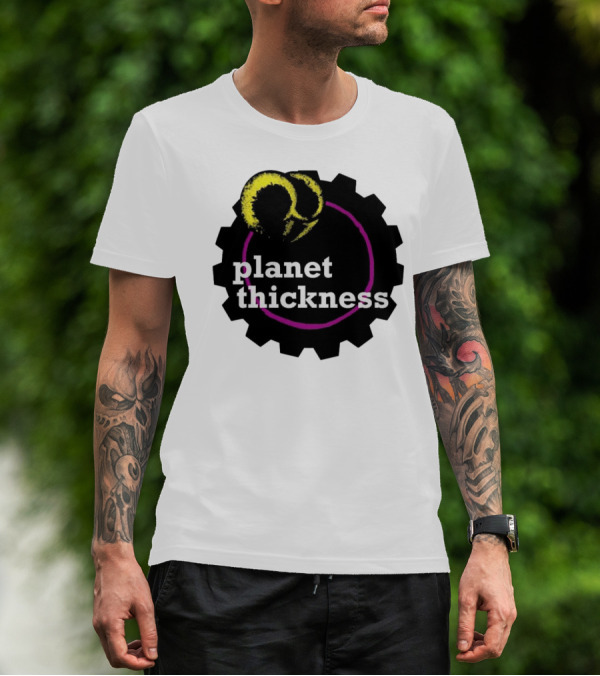 Planet Thickness Tennis Ball Circle Gear Emblem T-Shirt