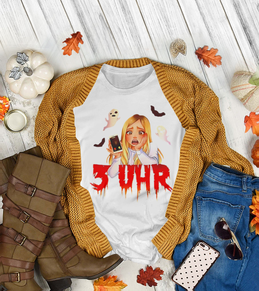 Rebekah Wing 3 Uhr Scary Ghost Reaction T-Shirt