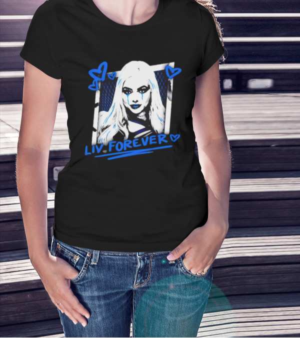 Liv Forever Crying Hearts Bayley Wearing A Liv Morgan T-Shirt