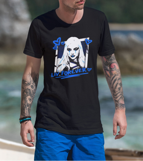 Liv Forever Crying Hearts Bayley Wearing A Liv Morgan T-Shirt