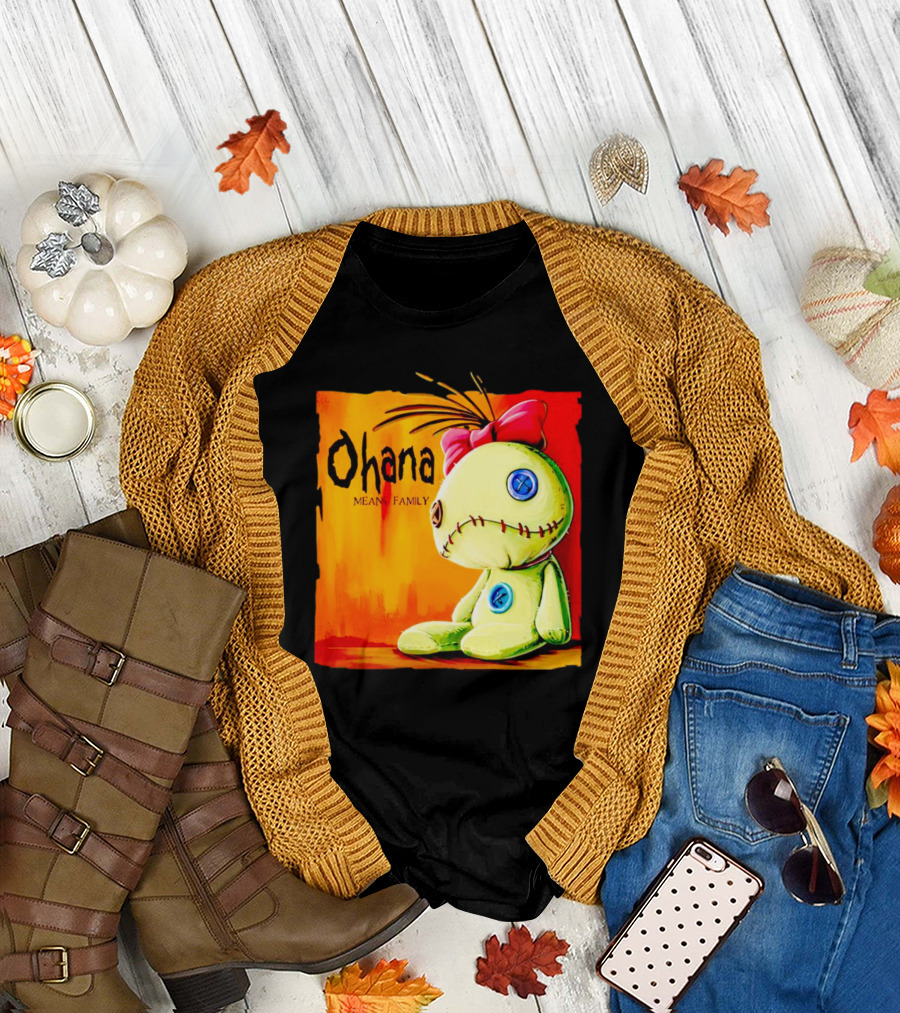 Ohana Means Family Scrump Stitch Doll T-Shirt