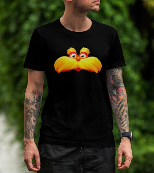 Dr. Seuss The Lorax Mustache Icon Face T-Shirt