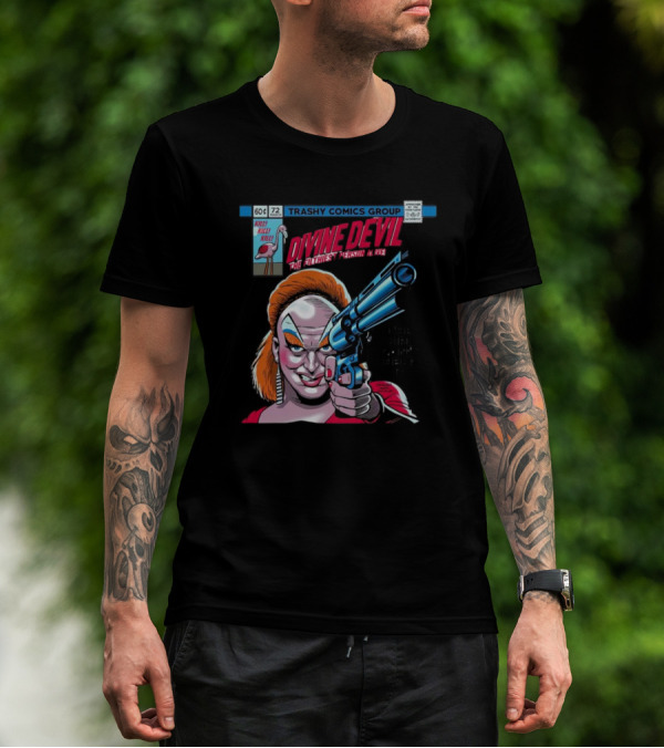 TRASHY COMICS GROUP Divine Devil The Filthiest Person Alive The Girl Can't Help It Killer Kills T-Shirt