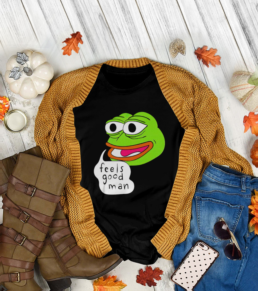 Pepe the Frog Feels Good Man Iconic Meme T-Shirt