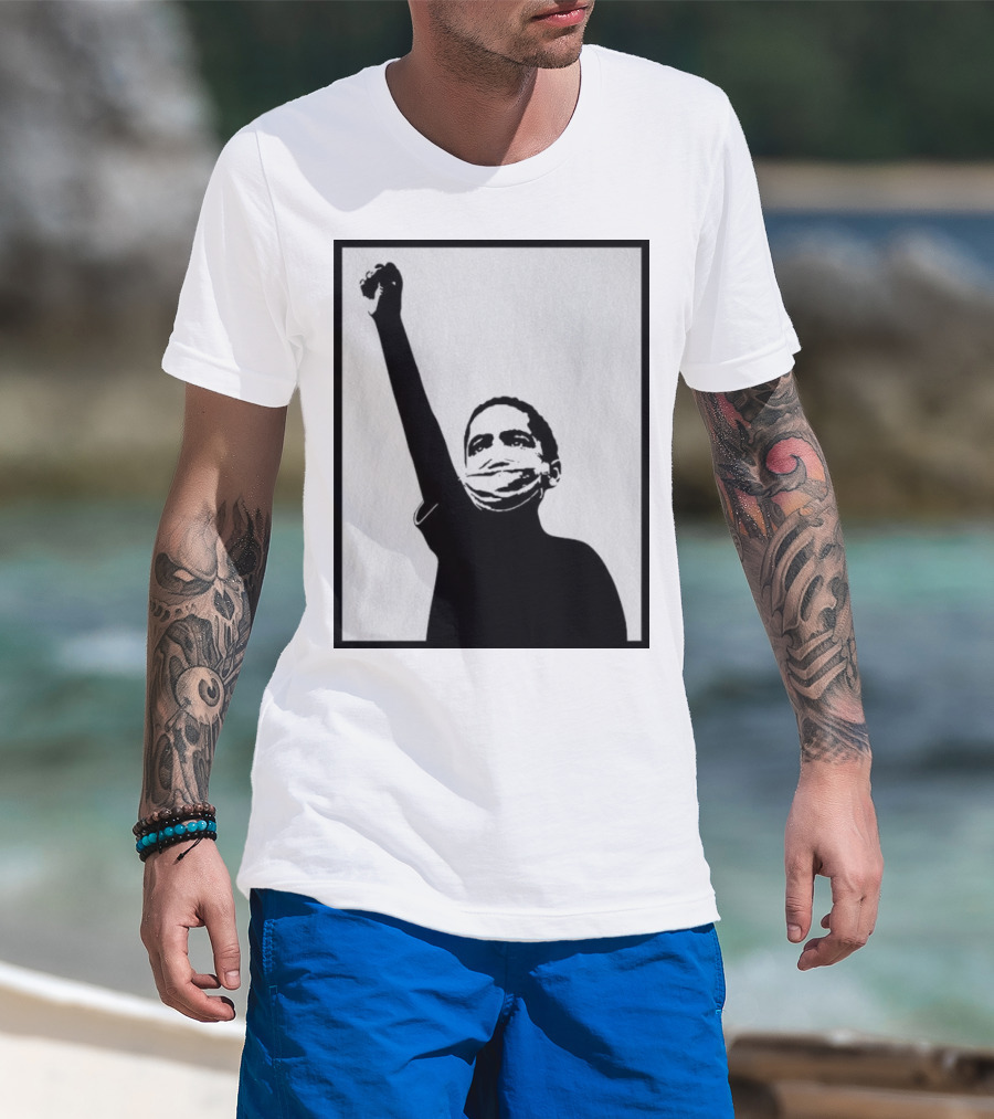 A Million Strong Masked Silhouette Raising Fist T-Shirt