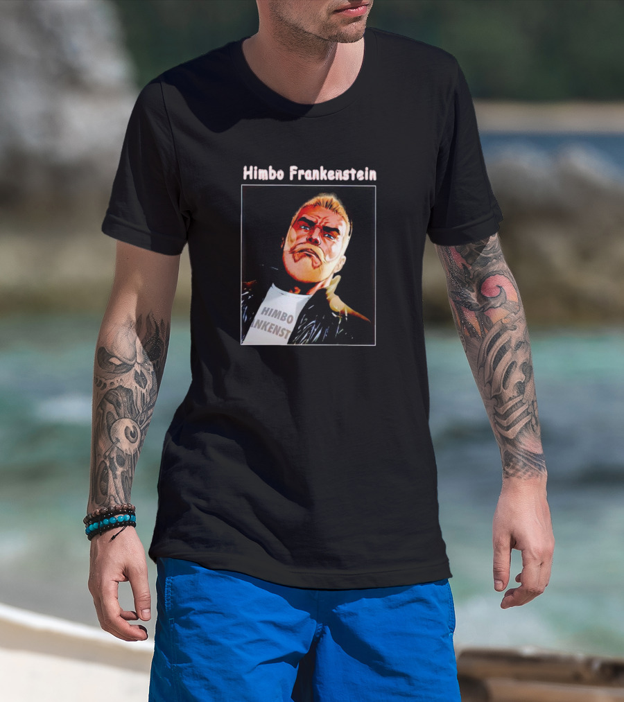 Himbo Frankenstein Retro Comic Character T-Shirt