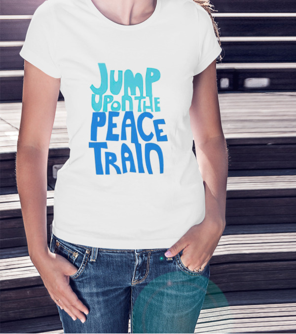 Jump Upon The Peace Train Retro Vibes T-Shirt