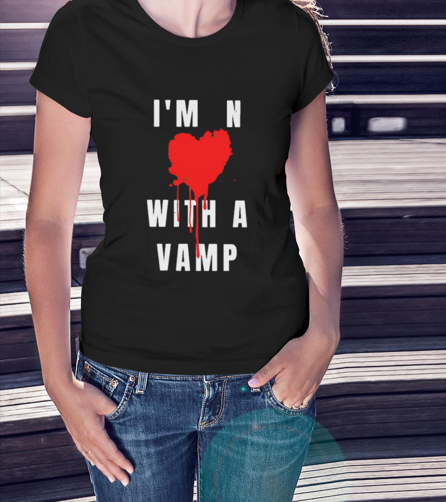 I'm In Love With A Vampire Blood Heart T-Shirt