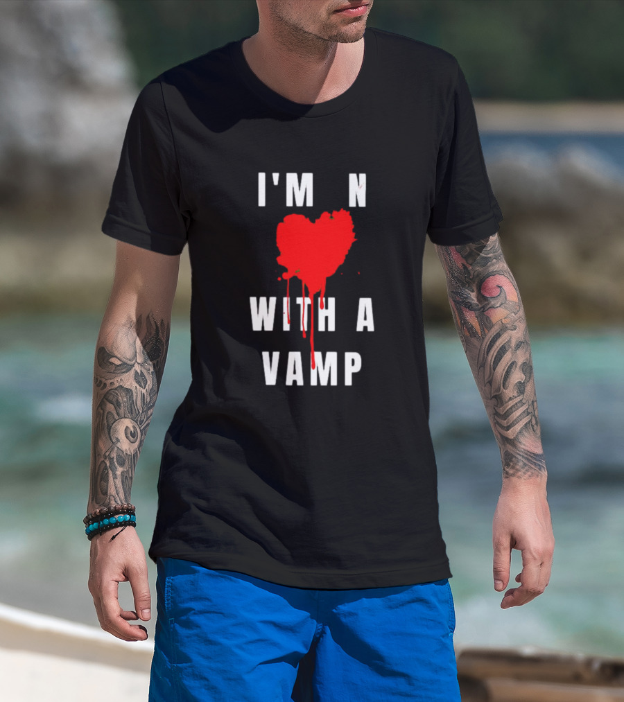 I'm In Love With A Vampire Blood Heart T-Shirt