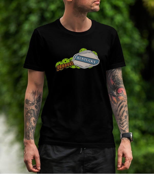 Kentucky Pickleball Paddle And Balls T-Shirt