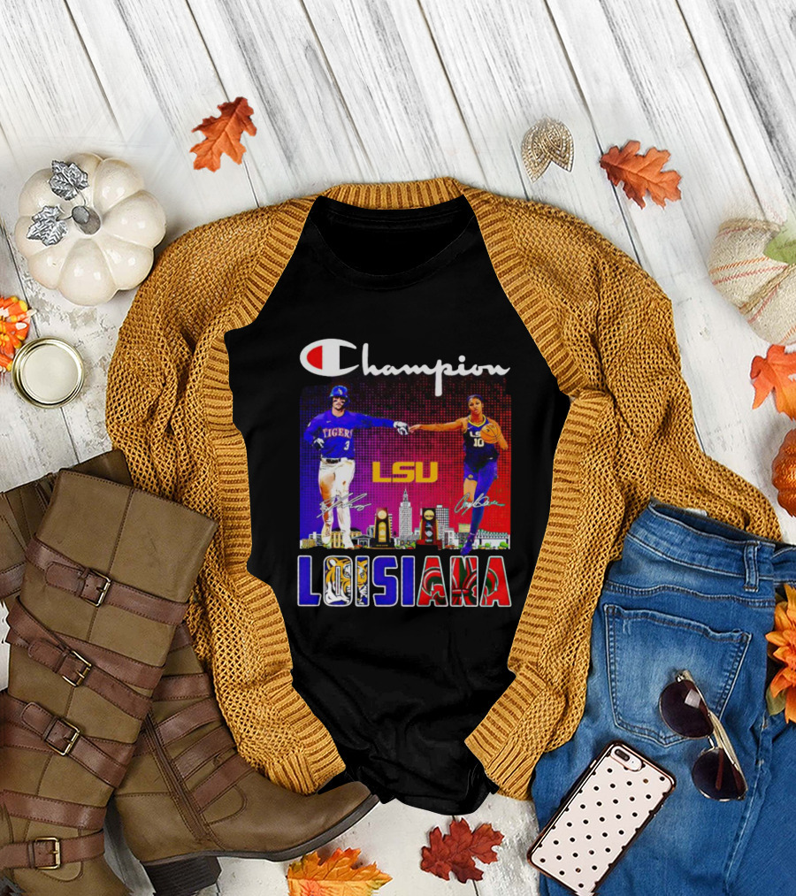 Champion LSU Tigers Louisiana Men's Baseball and Women's Basketball T-Shirt