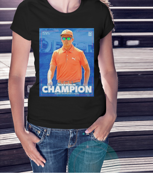 WK 36/45 Rickie Fowler Champion Rocket Mortgage Classic T-Shirt