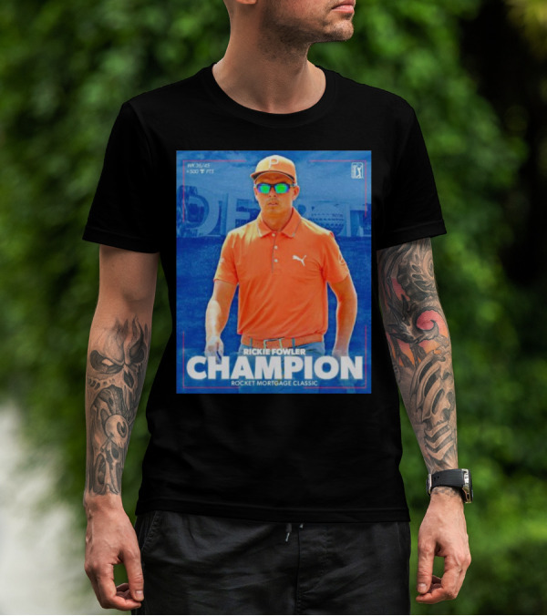 WK 36/45 Rickie Fowler Champion Rocket Mortgage Classic T-Shirt