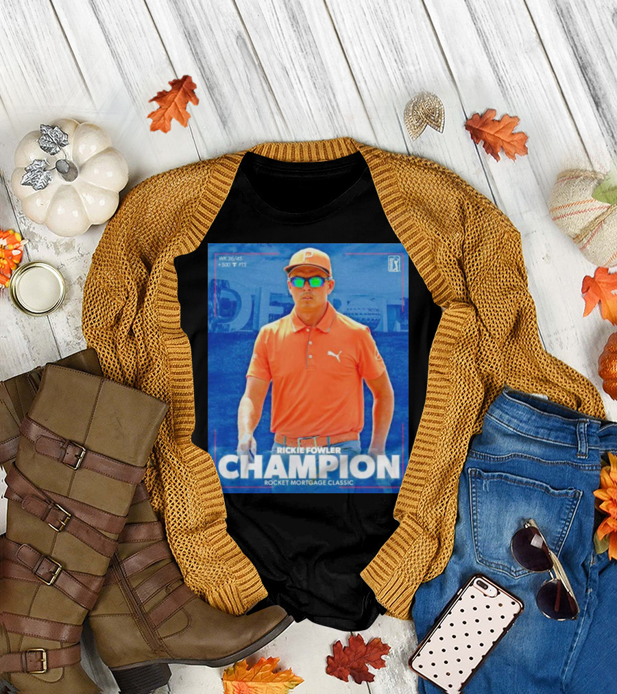 WK 36/45 Rickie Fowler Champion Rocket Mortgage Classic T-Shirt