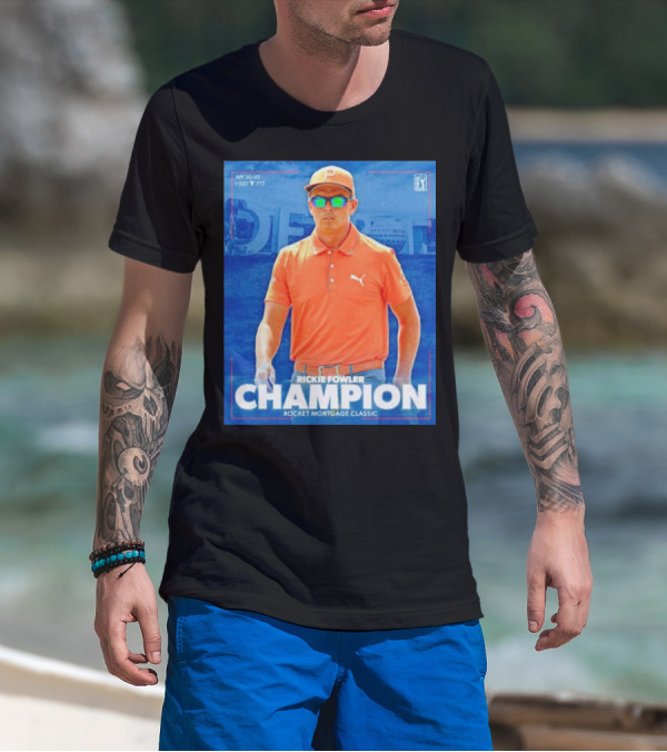 WK 36/45 Rickie Fowler Champion Rocket Mortgage Classic T-Shirt