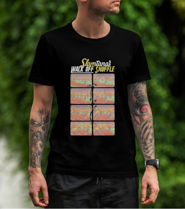 Slamtana's Walk Off Shuffle Comic Strip Sequence T-Shirt