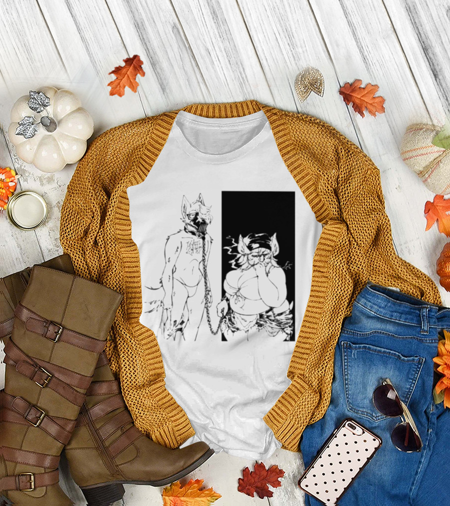 The Muzzle Furry Chain Anthro Duo T-Shirt