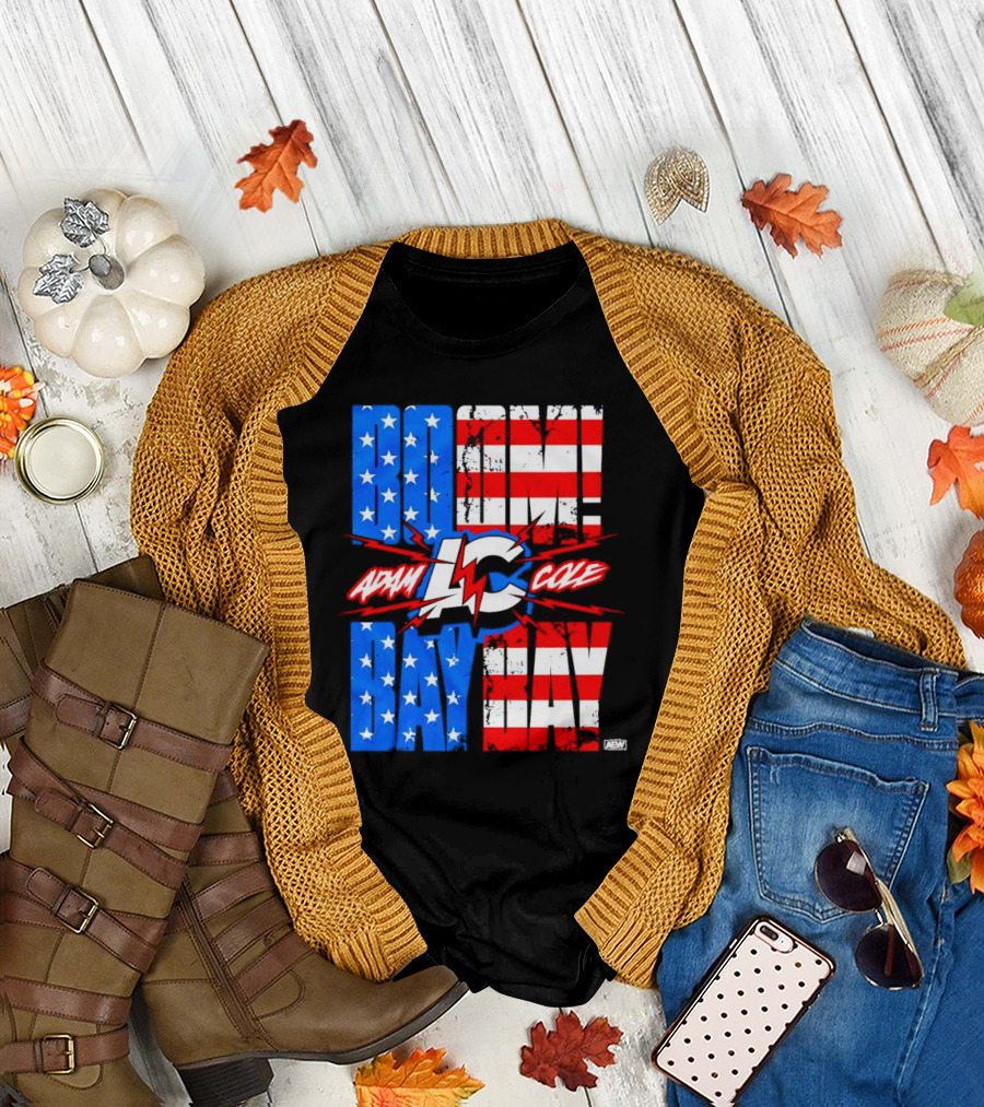 Adam Cole Boom Bay Bay American Flag AEW T-Shirt