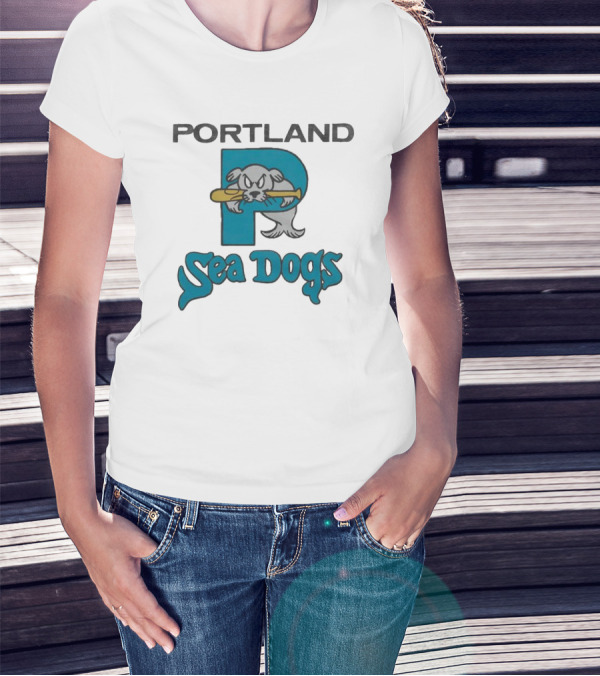 Portland Sea Dogs Baseball Bat T-Shirt