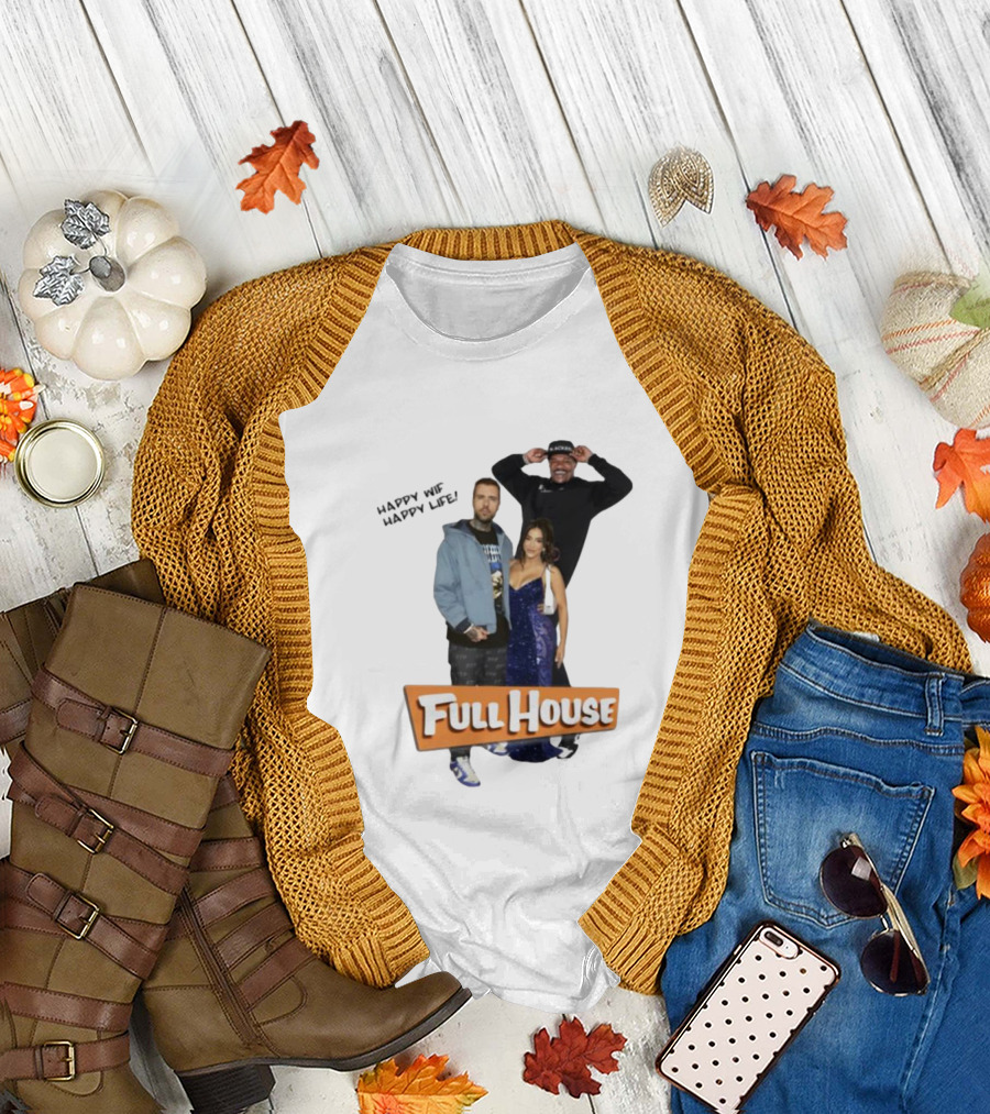 Happy Wife Happy Life Full House Cast Fun T-Shirt