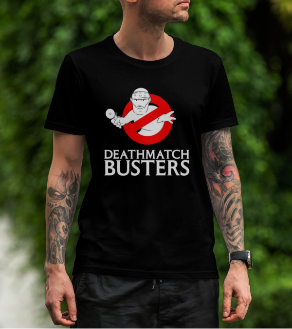 Matt Cardona Deathmatch Busters Ghostbusters T-Shirt