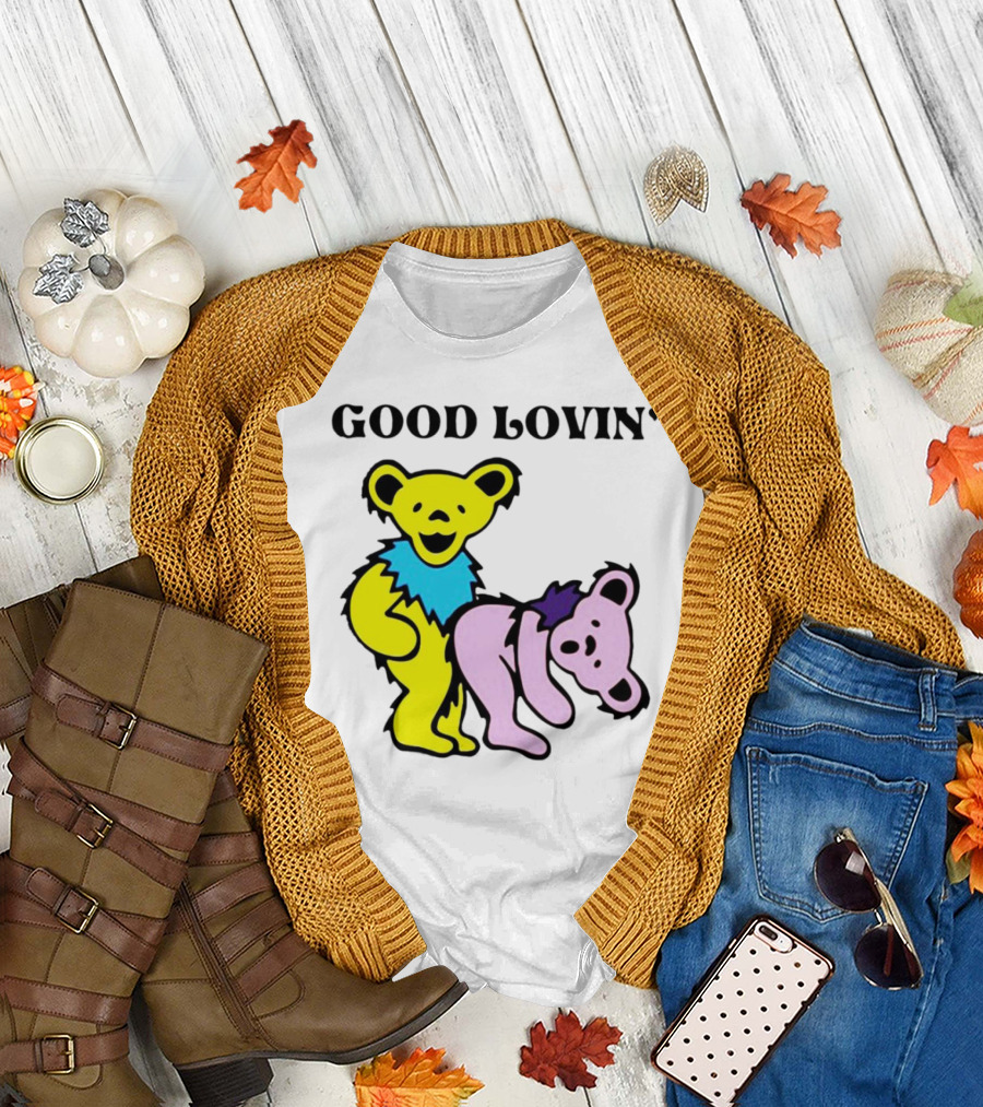 Grateful Dead Bears Good Lovin' Featuring Iconic Dancing Bears T-Shirt
