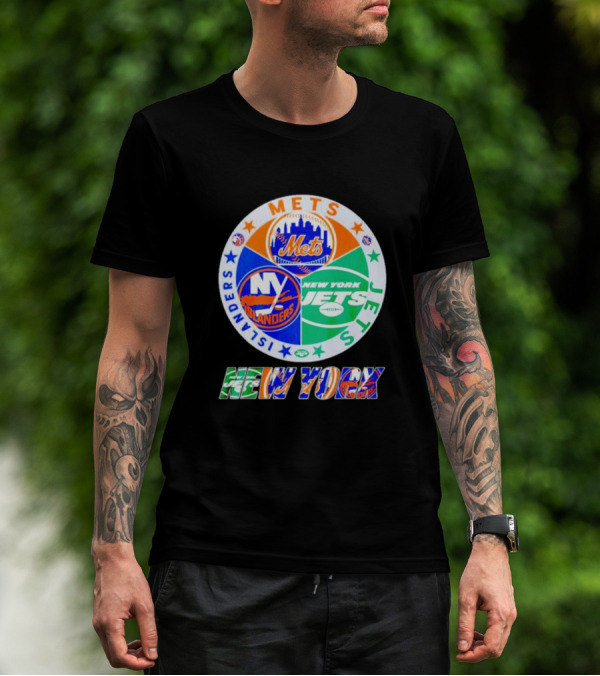 NEW YORK METS ISLANDERS JETS SPORTS TEAM T-Shirt