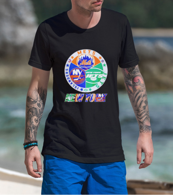 NEW YORK METS ISLANDERS JETS SPORTS TEAM T-Shirt