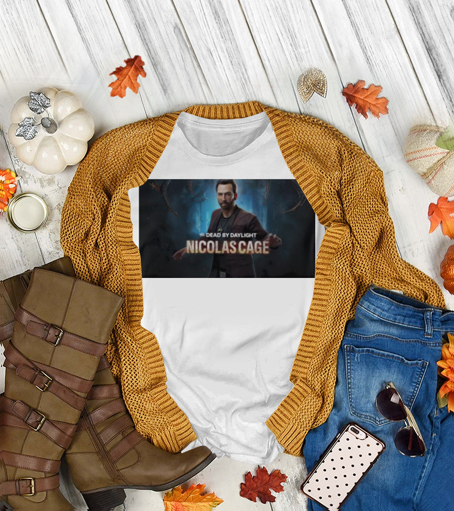 Dead By Daylight Nicolas Cage Survivor Character T-Shirt