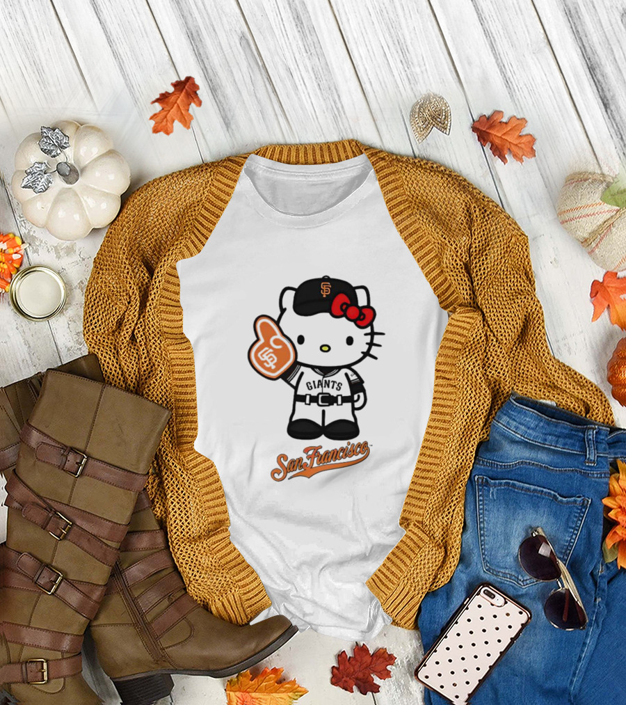 San Francisco Giants Hello Kitty Foam Finger T-Shirt