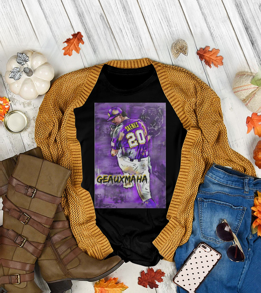 Paul Skenes 20 Geauxmaha LSU Tigers Baseball T-Shirt