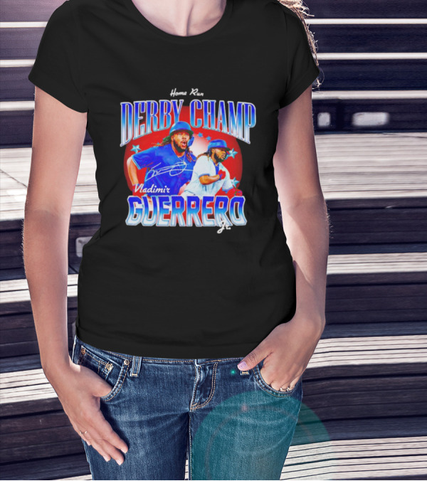 Home Run Derby Champ Vladimir Guerrero Jr Signature T-Shirt