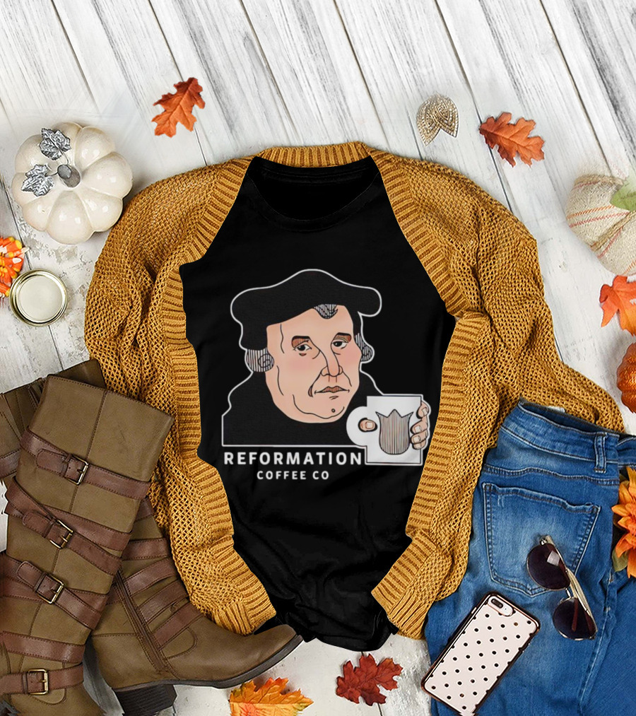 Reformation Coffee Co Martin Luther Mug T-Shirt