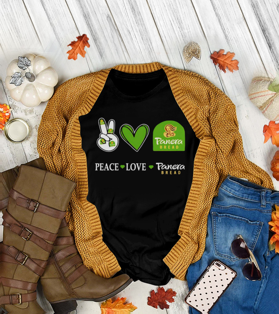 Peace Love Panera Bread Heart T-Shirt