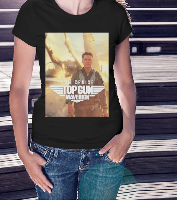 Tom Cruise Top Gun Maverick Pilot Iconic Movie Scene T-Shirt