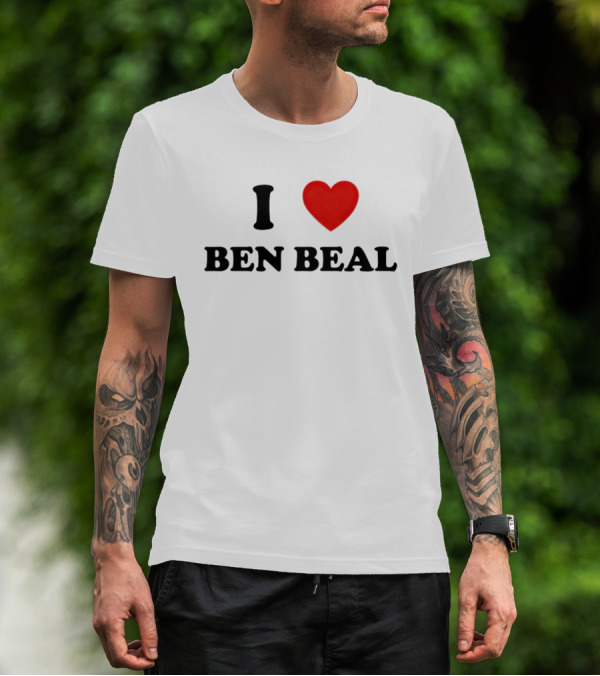 I Love Ben Beal Red Heart T-Shirt