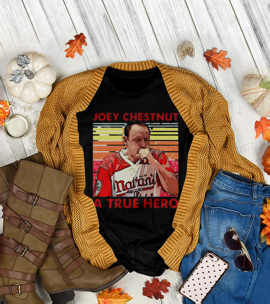 Joey Chestnut Nathan's A True Hero T-Shirt
