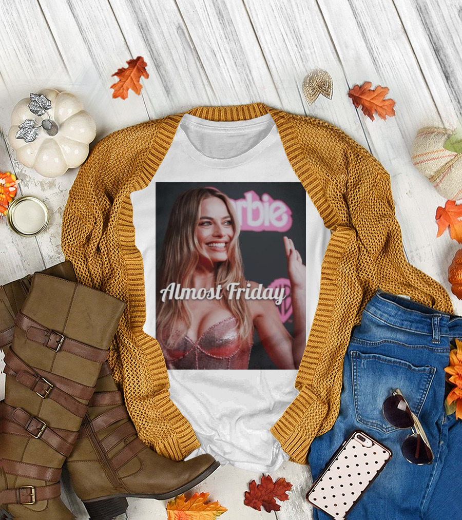 Almost Friday Barbie Margot Robbie Sparkling Dress T-Shirt