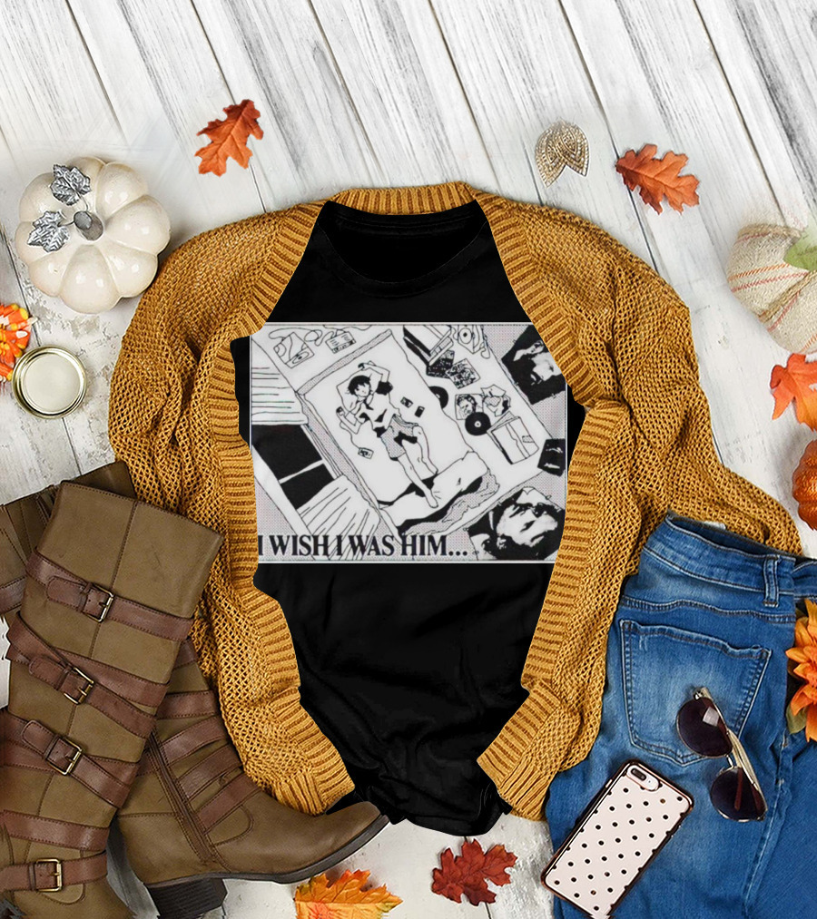 I Wish I Was Him Bedroom Anime Manga Scene T-Shirt