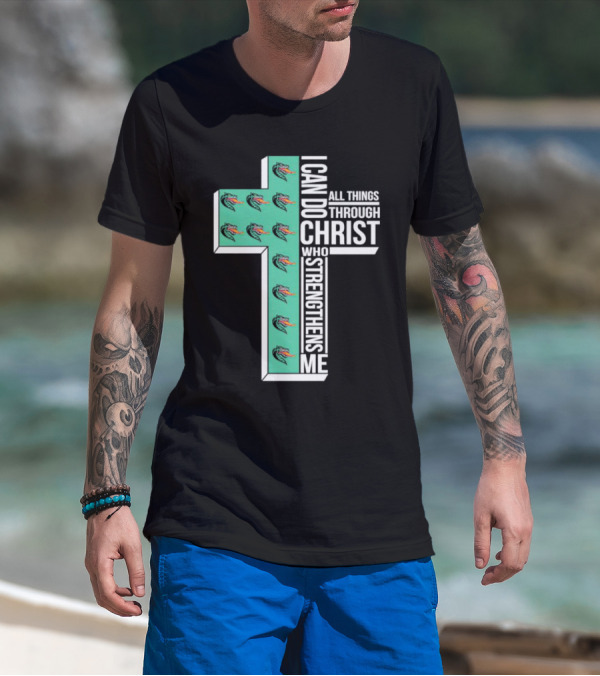 UAB Blazers Cross I Can Do All Things Through Christ Who Strengthens Me T-Shirt